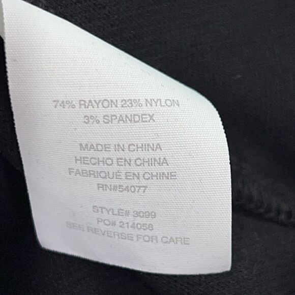 CABI Overlay Pencil Skirt Black #3099 Sz 6 EUC - Picture 5 of 5